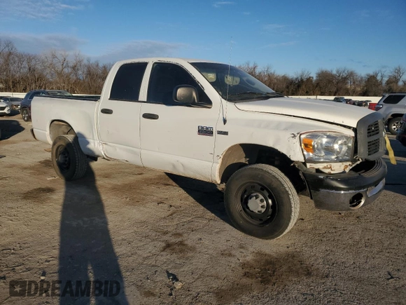 2007 Dodge Ram 2500 SLT with VIN 1D7KS28D17J595506, listed as a Copart auction lot 41822675 with 257,246 mi miles and Clean Title. Bid and sale history available at carsss.com. Image 4.