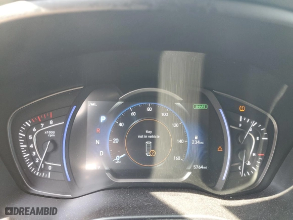 2020 Hyundai Santa Fe SEL with VIN 5NMS33AD2LH243834, listed as a Copart auction lot 50924775 with 5,764 mi miles and Salvage Title. Bid and sale history available at carsss.com. Image 9.