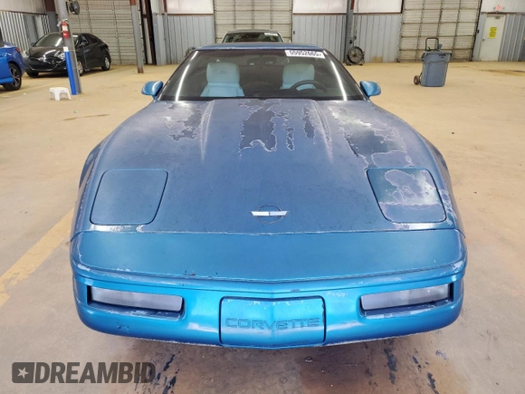 1993 Chevrolet Corvette with VIN 1G1YY23P8P5104791, listed as a Copart auction lot 55952665 with Not provided miles and Salvage title. Bid and sale history available at DreamBid. Image 5.