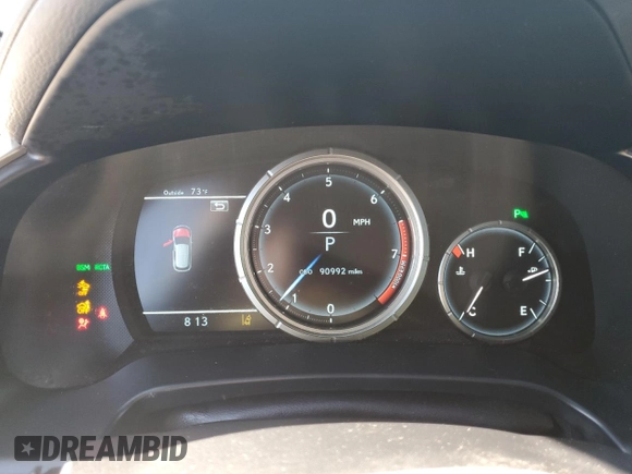 2018 Lexus RX with VIN 2T2BZMCA1JC142788, listed as a Copart auction lot 49854565 with 90,992 mi miles and Salvage Title. Bid and sale history available at carsss.com. Image 9.