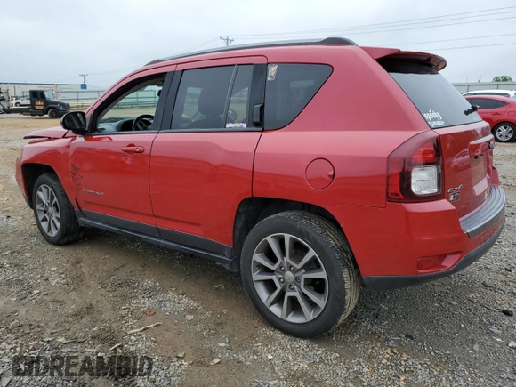 2017 Jeep Compass Sport SE with VIN 1C4NJDBB3HD101563, listed as a Copart auction lot 57853295 with 128,445 mi miles and Salvage title. Bid and sale history available at DreamBid. Image 2.