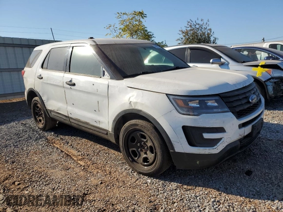 2016 Ford Utility Police Interceptor with VIN 1FM5K8AR9GGB81463, listed as a Copart auction lot 76627934 with 76,851 mi miles and Clean Title. Bid and sale history available at carsss.com. Image 4.