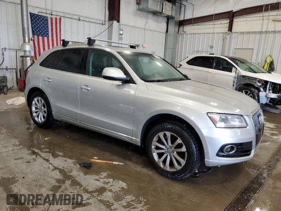 2013 Audi Q5 Premium with VIN WA1CFAFP0DA065608, listed as a Copart auction lot 55067905 with 151,336 mi miles and Salvage title. Bid and sale history available at DreamBid. Image 4.