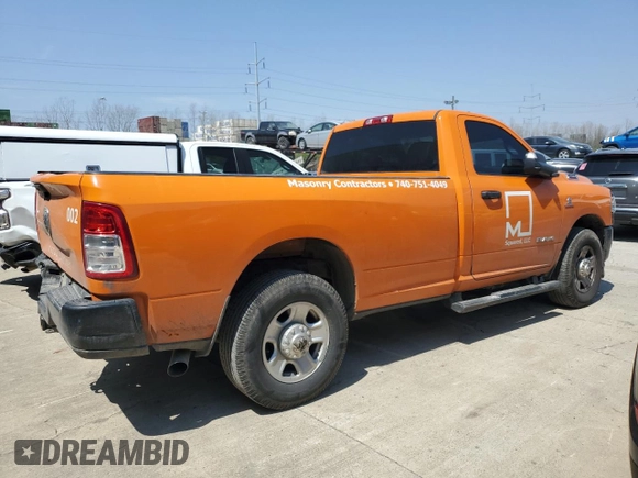 2021 Ram 2500 with VIN 3C6MR4AL2MG627234, listed as a Copart auction lot 53524525 with 166,195 mi miles and Salvage title. Bid and sale history available at DreamBid. Image 3.
