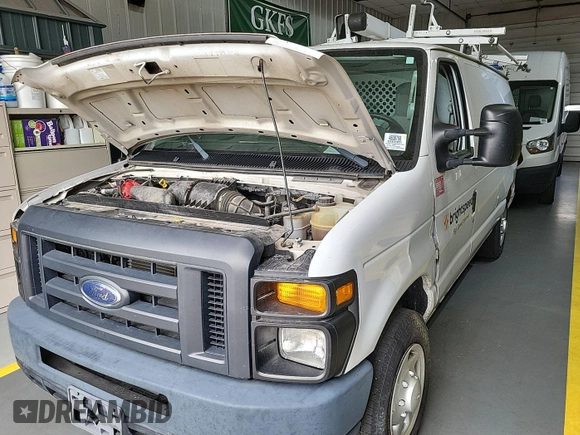 2013 Ford Econoline Cargo Commercial with VIN 1FTNE1EW6DDB01438, listed as a IAAI auction lot 42737683 with 125,160 mi miles and . Bid and sale history available at DreamBid. Image 8.