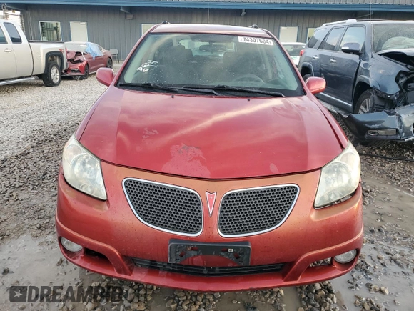 2005 Pontiac Vibe with VIN 5Y2SL63825Z418423, listed as a Copart auction lot 74307684 with 161,250 mi miles and Salvage Title. Bid and sale history available at carsss.com. Image 5.