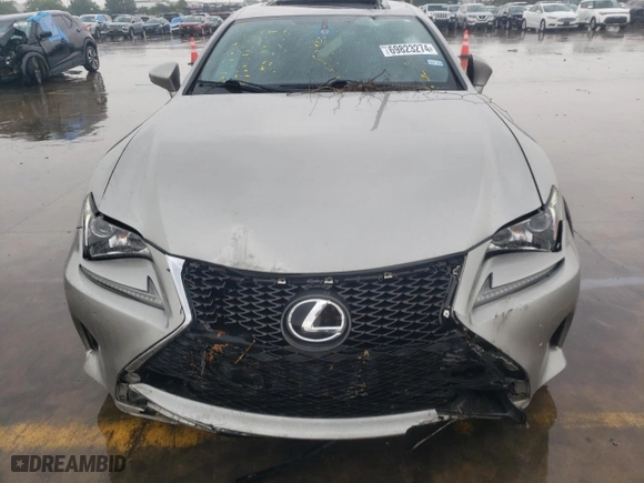 2015 Lexus RC 350 with VIN JTHHE5BC2F5004070, listed as a Copart auction lot 69823274 with 0 mi miles and Salvage Title. Bid and sale history available at carsss.com. Image 5.