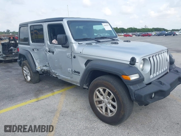2023 Jeep Wrangler Sport S with VIN 1C4HJXDNXPW702199, listed as a IAAI auction lot 41859413 with 24,942 mi miles and . Bid and sale history available at DreamBid. Image 1.