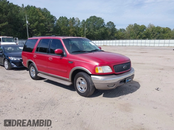 2002 Ford Expedition Eddie Bauer with VIN 1FMRU17L32LA51491, listed as a IAAI auction lot 37659899 with 255,539 mi miles and . Bid and sale history available at DreamBid. Image 1.