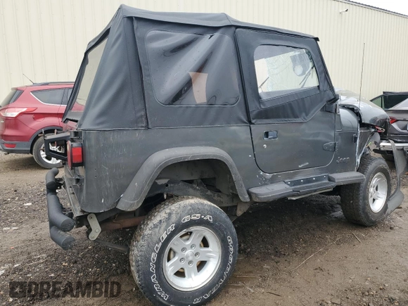 1993 Jeep Wrangler with VIN 1J4FY29S9PP227623, listed as a Copart auction lot 83873814 with 0 mi miles and Salvage Title. Bid and sale history available at carsss.com. Image 3.
