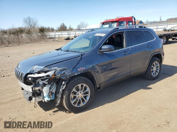 2021 Jeep Cherokee Altitude with VIN 1C4PJMLB7MD139167, listed as a Copart auction lot 49234645 with 44,361 mi miles and Salvage Title. Bid and sale history available at carsss.com. Image 1.