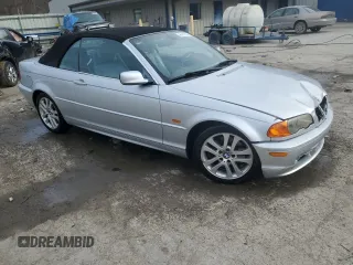 2002 BMW 3 Series 330Ci with VIN WBABS534X2JU90407, listed as a Copart auction lot 48411835 with 124,157 mi miles and Salvage Title. Bid and sale history available at DreamBid. Image 4.