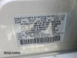 2014 Nissan Sentra SV z VIN 3N1AB7AP6EY233772, wystawiony jako Copart lot #55516645 z przebiegiem 169 623 mil mil oraz Szkoda całkowita • Salvage title. Historia ofert i sprzedaży dostępna na DreamBid. Obrazek 12.