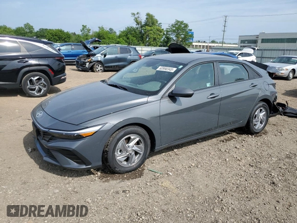 2024 Hyundai Elantra SE with VIN KMHLL4DG4RU784378, listed as a Copart auction lot 60990345 with 9,020 mi miles and Salvage title. Bid and sale history available at DreamBid. Image 1.