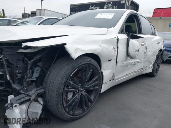 2020 Infiniti Q50 Luxe with VIN JN1EV7AP5LM201081, listed as a IAAI auction lot 42141354 with 75,353 mi miles and . Bid and sale history available at DreamBid. Image 6.