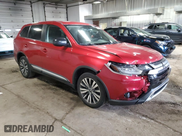 2019 Mitsubishi Outlander ES with VIN JA4AD2A30KZ012753, listed as a Copart auction lot 61459495 with 81,447 mi miles and Salvage title. Bid and sale history available at DreamBid. Image 4.