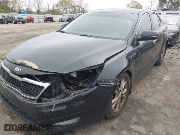 2013 Kia Optima EX with VIN 5XXGN4A78DG154186, listed as a IAAI auction lot 41911184 with 195,666 mi miles. Bid and sale history available at carsss.com. Image 2.