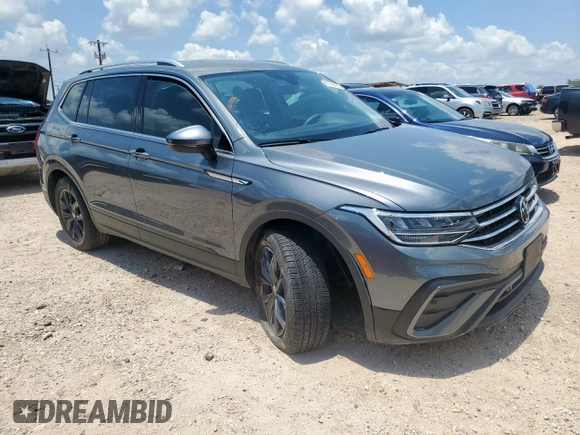 2024 Volkswagen Tiguan SE with VIN 3VV3B7AX4RM061942, listed as a Copart auction lot 61206695 with 27,128 mi miles and Salvage title. Bid and sale history available at DreamBid. Image 4.