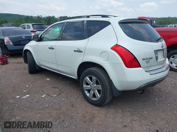 2007 Nissan Murano SE with VIN JN8AZ08W67W630135, listed as a IAAI auction lot 42409844 with Not provided miles and . Bid and sale history available at DreamBid. Image 3.