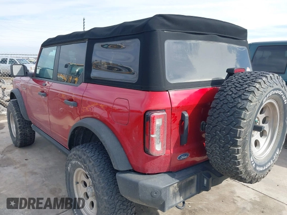 2021 Ford Bronco with VIN 1FMDE5BHXMLB01758, listed as a IAAI auction lot 41418048 with 31,652 mi miles and . Bid and sale history available at DreamBid. Image 3.