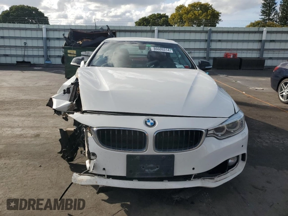 2014 BMW 4 Series 428i xDrive with VIN WBA3T1C58EPS98682, listed as a Copart auction lot 86609314 with 91,932 mi miles and Salvage Title. Bid and sale history available at carsss.com. Image 5.