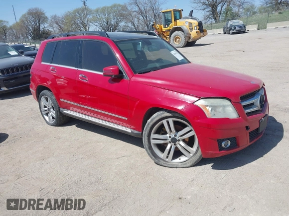 2010 Mercedes-Benz GLK GLK 350 with VIN WDCGG8HB5AF292042, listed as a IAAI auction lot 42049341 with 170,003 mi miles. Bid and sale history available at carsss.com. Image 1.