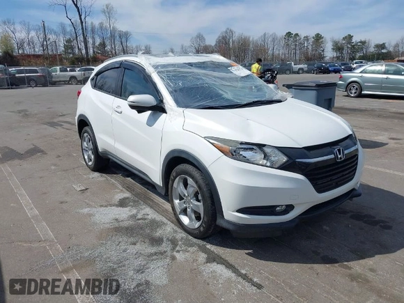 2016 Honda HR-V EX-L w/Navi with VIN 3CZRU6H75GM733050, listed as a IAAI auction lot 41832971 with 85,753 mi miles. Bid and sale history available at carsss.com. Image 1.