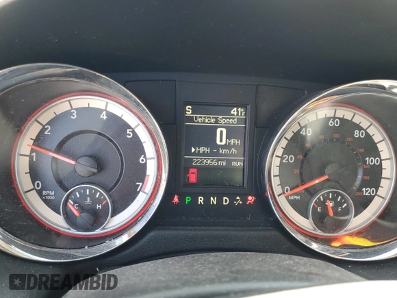 2013 Dodge Grand Caravan Crew with VIN 2C4RDGDG7DR795748, listed as a Copart auction lot 50329195 with 223,956 mi miles and Salvage Title. Bid and sale history available at DreamBid. Image 9.