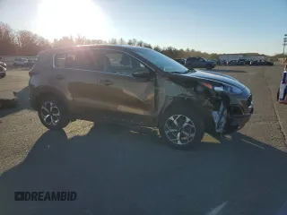 2020 Kia Sportage LX with VIN KNDPMCAC7L7650310, listed as a Copart auction lot 87936345 with 56,614 mi miles and Non Repairable. Bid and sale history available at carsss.com. Image 4.