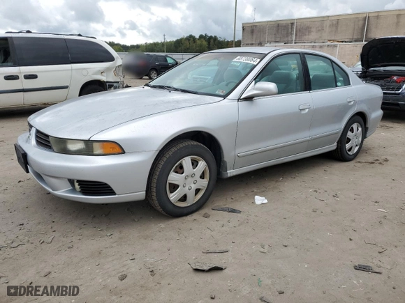 2002 Mitsubishi Galant ES with VIN 4A3AA46G42E117189, listed as a Copart auction lot 68738064 with 147,493 mi miles and Salvage Title. Bid and sale history available at carsss.com. Image 1.