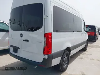 2024 Mercedes-Benz Sprinter Passenger with VIN W1Z4KFHY4RP738548, listed as a IAAI auction lot 41742408 with 4,299 mi miles. Bid and sale history available at carsss.com. Image 4.
