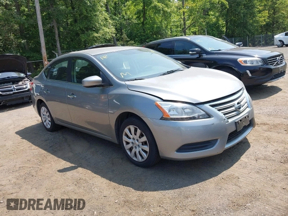 2014 Nissan Sentra SV with VIN 3N1AB7AP2EY260385, listed as a IAAI auction lot 42430485 with 135,258 mi miles and . Bid and sale history available at DreamBid. Image 1.