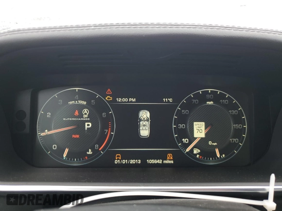 2015 Land Rover Range Rover Supercharged with VIN SALGS3TF6FA223147, listed as a Copart auction lot 48259215 with 105,642 mi miles and Clean title. Bid and sale history available at DreamBid. Image 9.