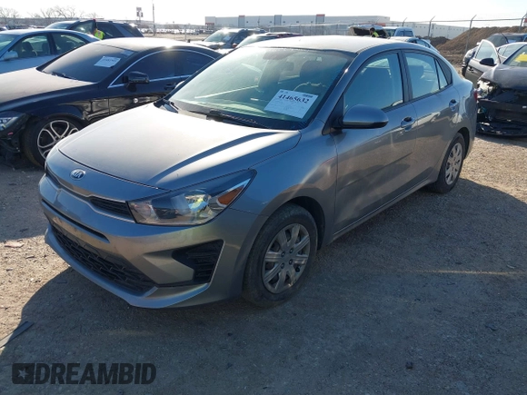 2021 Kia Rio LX with VIN 3KPA24AD8ME377938, listed as a IAAI auction lot 41465632 with 62,964 mi miles. Bid and sale history available at carsss.com. Image 17.
