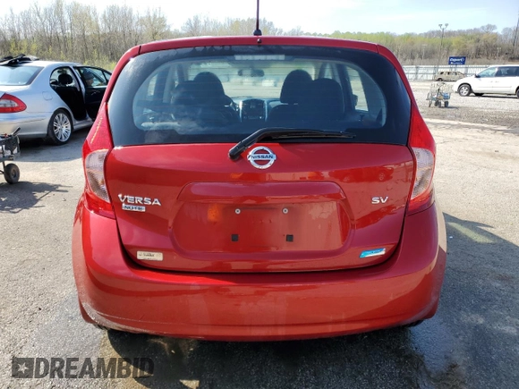 2015 Nissan Note SV with VIN 3N1CE2CP2FL446071, listed as a Copart auction lot 52584575 with 97,265 mi miles and Salvage Title. Bid and sale history available at DreamBid. Image 6.