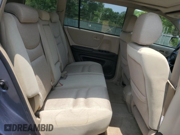 2003 Toyota Highlander z VIN JTEHF21A830151639, wystawiony jako Copart lot #60836165 z przebiegiem 103 270 mil mil oraz Czysty tytuł • Clean title. Historia ofert i sprzedaży dostępna na DreamBid. Obrazek 10.