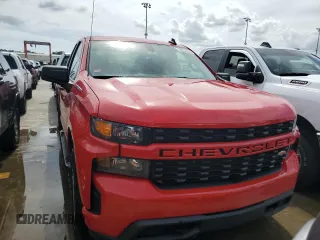 2020 Chevrolet Silverado 1500 Custom with VIN 1GCRWBEF9LZ194252, listed as a Copart auction lot 74852424 with 0 mi miles and Salvage Title. Bid and sale history available at carsss.com. Image 5.