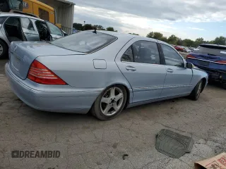 2005 Mercedes-Benz S-Class 5.0L with VIN WDBNG75J65A453860, listed as a Copart auction lot 73769764 with 0 mi miles and Salvage Title. Bid and sale history available at carsss.com. Image 3.
