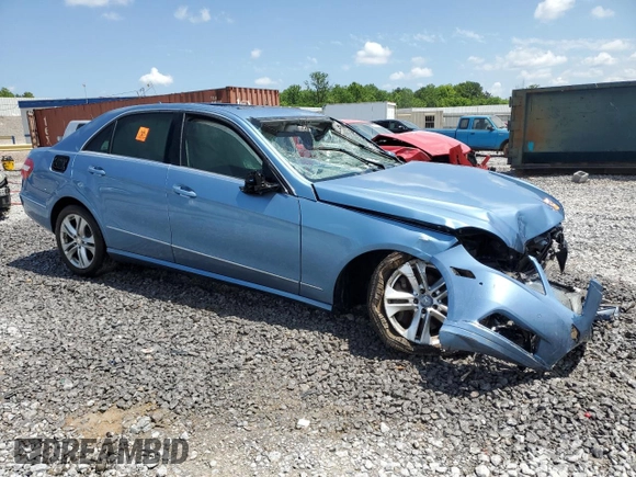 2011 Mercedes-Benz E 350 Luxury with VIN WDDHF5GBXBA394230, listed as a Copart auction lot 56366595 with Not provided miles and Salvage title. Bid and sale history available at DreamBid. Image 4.