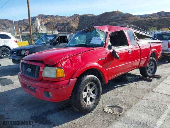 2005 Ford Ranger XLT with VIN 1FTYR44U45PA21719, listed as a IAAI auction lot 41220110 with 285,787 mi miles. Bid and sale history available at carsss.com. Image 2.