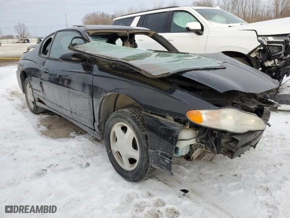 2002 Chevrolet Monte Carlo SS with VIN 2G1WX15K929260534, listed as a Copart auction lot 88892225 with 0 mi miles and Salvage Title. Bid and sale history available at carsss.com. Image 4.