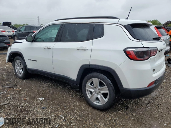 2022 Jeep Compass Altitude with VIN 3C4NJCBB3NT204949, listed as a Copart auction lot 57820975 with 18,098 mi miles and Salvage title. Bid and sale history available at DreamBid. Image 2.