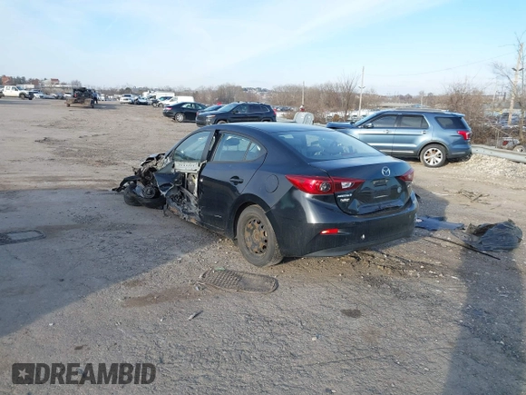 2015 Mazda 3 i SV with VIN JM1BM1T74F1246158, listed as a IAAI auction lot 41587923 with 147,001 mi miles. Bid and sale history available at carsss.com. Image 3.