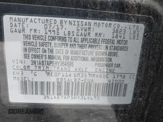 2017 Nissan Sentra SV with VIN 3N1AB7AP5HY364695, listed as a IAAI auction lot 42333318 with 91,257 mi miles and . Bid and sale history available at DreamBid. Image 9.
