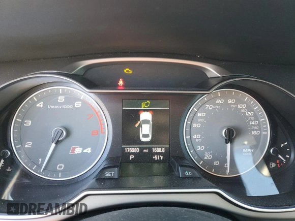 2013 Audi S4 Prestige with VIN WAUKGAFL5DA066648, listed as a Copart auction lot 42486235 with 176,980 mi miles and Salvage Title. Bid and sale history available at carsss.com. Image 9.