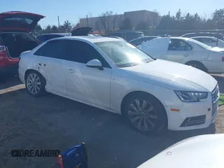 2018 Audi A4 Premium with VIN WAUKMAF40JA224004, listed as a IAAI auction lot 41385902 with 66,773 mi miles. Bid and sale history available at carsss.com. Image 1.