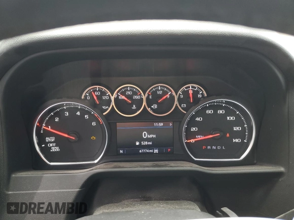 2021 Chevrolet Silverado 1500 LT with VIN 1GCUYDET8MZ264959, listed as a Copart auction lot 49763125 with 67,774 mi miles and Salvage Title. Bid and sale history available at carsss.com. Image 9.