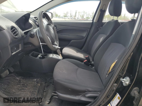 2017 Mitsubishi Mirage ES with VIN ML32A3HJ6HH016319, listed as a Copart auction lot 53732925 with 177,388 mi miles and Salvage title. Bid and sale history available at DreamBid. Image 7.