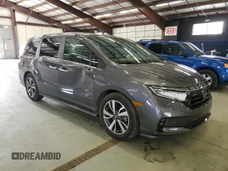2022 Honda Odyssey Touring with VIN 5FNRL6H83NB061024, listed as a Copart auction lot 55073695 with 31,440 mi miles and Salvage title. Bid and sale history available at DreamBid. Image 4.