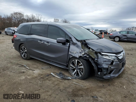 2018 Honda Odyssey Elite with VIN 5FNRL6H9XJB098123, listed as a Copart auction lot 48237955 with 85,261 mi miles and Salvage Title. Bid and sale history available at carsss.com. Image 4.